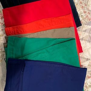 Be-Girl size 3xl (dark jean, orange, khaki, red, blue, green) stretchy, to knee